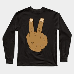 Two Fingers Long Sleeve T-Shirt